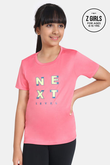 Buy Zelocity Girls Quick Dry Relaxed Top - Sun Kissed Coral